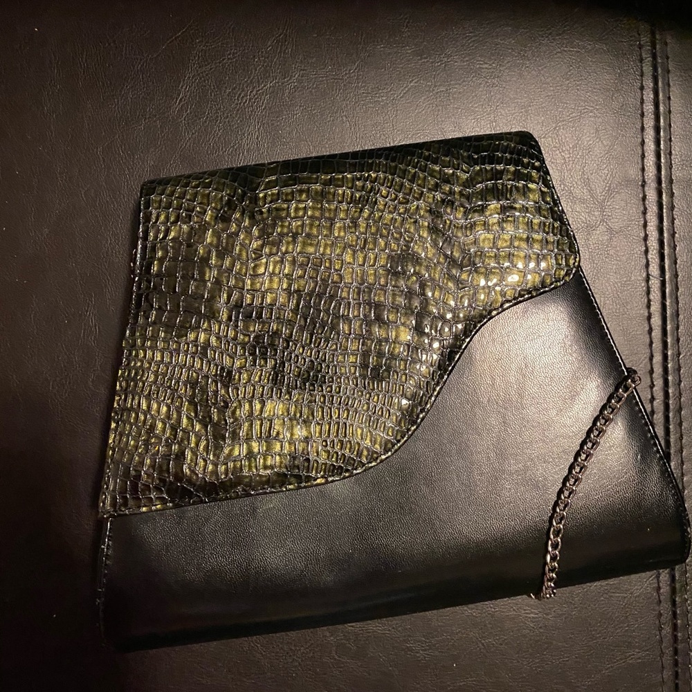 Bellini Croc Print Clutch/Purse
